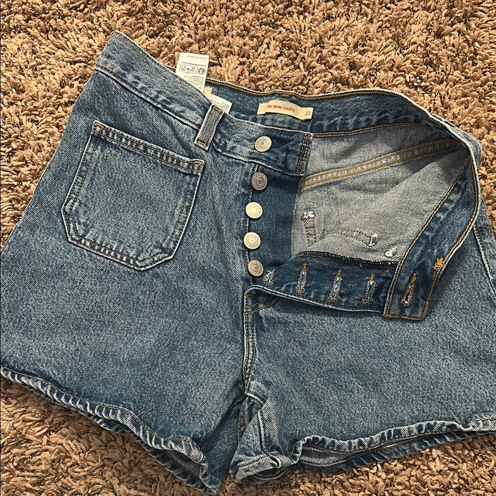 Levi's Blue Jean Shorts High-Waisted Vintage